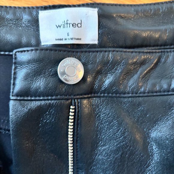 Wilfred Melina Vegan Leather Pants (Size 6) - Picture 3 of 4